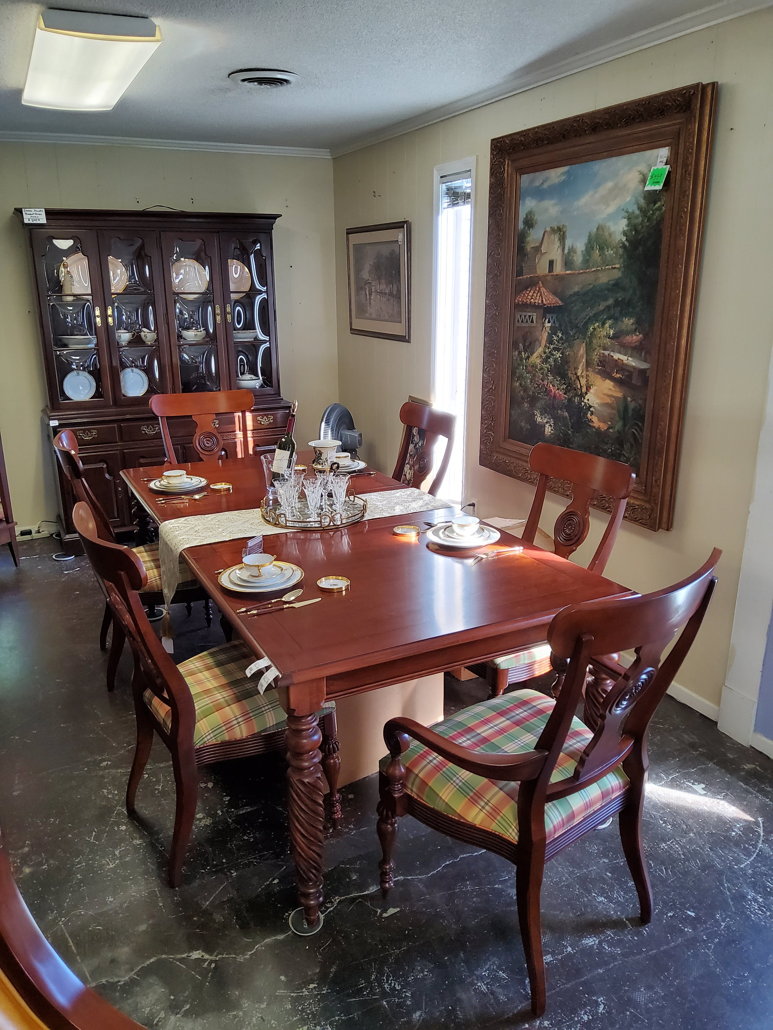 Ethan allen british classics dining table discount